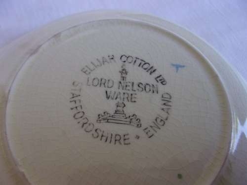 Vintage 4 piece Elijah Cotton Ltd Peter Rabbit Alphabet children's ceramic eating set