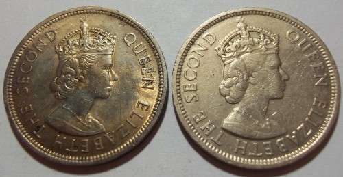 4 Elizabeth 11 Seychelles One Rupee coins - bid per coin to take all