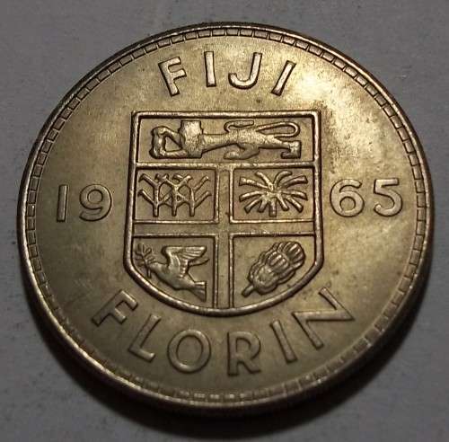 1965 Elizabeth 11 Fiji Florin coin