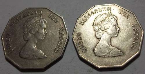 2 Consecutive Elizabeth 11 East Caribbean States one dollar coins - bid per coin to take both