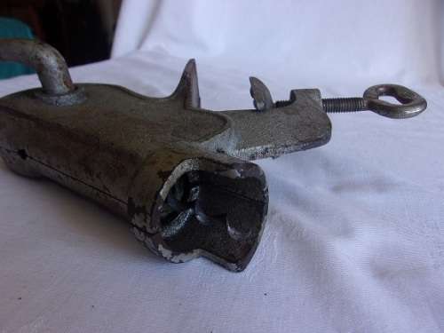 Vintage PHR cast iron countertop corkscrew