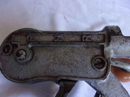 Vintage PHR cast iron countertop corkscrew