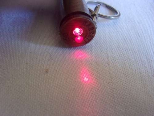 Real Barrett 50 bullet keyring and presentation pointer