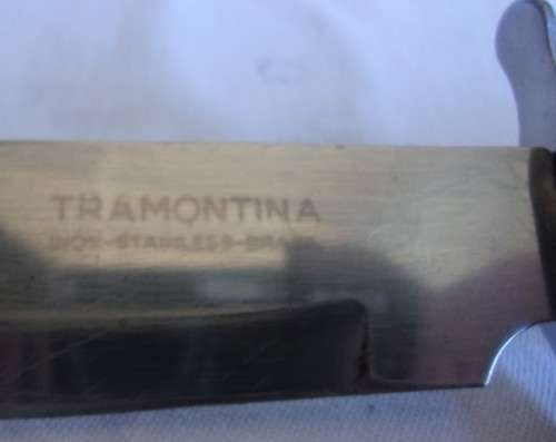 Vintage Inox Tramontina Bowie/ hunting knife with sheath