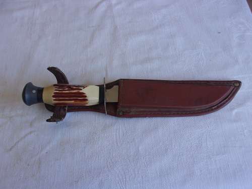 Vintage Inox Tramontina Bowie/ hunting knife with sheath