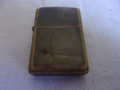 Vintage brass Zippo lighter