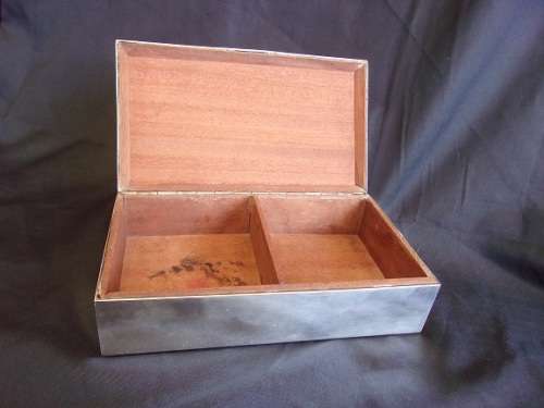 Quality vintage hallmarked A1 silver plated card box