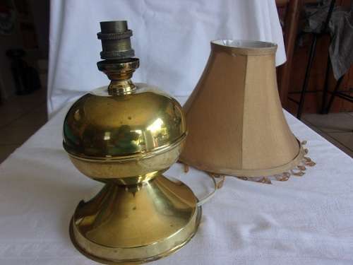 Lovely vintage solid brass bedside lamp