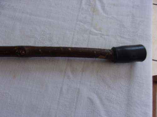 Antique Edwardian J. Howell & Co. walking stick with Sterling silver stick mount