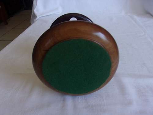 Vintage bakelite tobacco jar and wooden 6 pipe stand for 1 bid