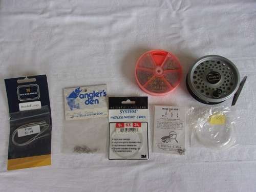 Vintage Rimfly II fly fishing reel plus some fly fishing accessories