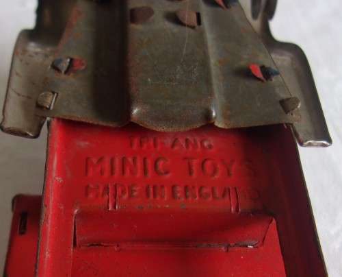 Vintage rare Tri-ang Minic tinplate friction pickup truck