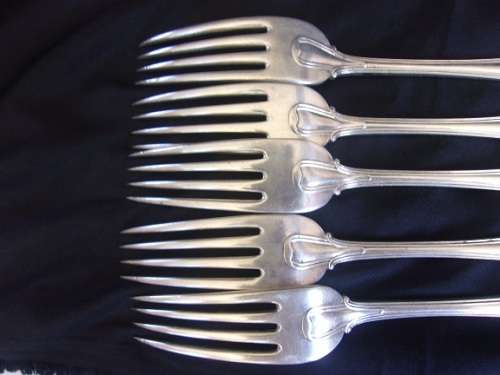 Lot of 5 Sterling silver forks - 306g