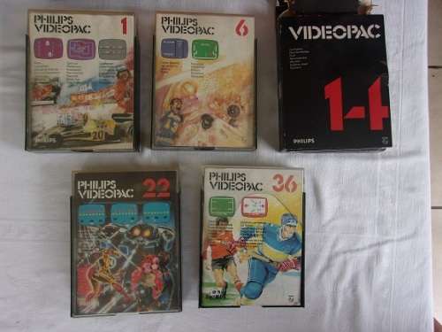 Vintage Philips Videopac Computer G7000 plus 5 game cartridges - untested