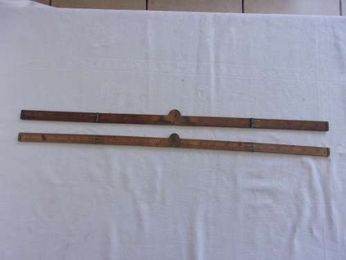 3 Vintage folding carpenters rulers for 1 bid