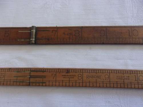 3 Vintage folding carpenters rulers for 1 bid