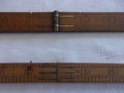 3 Vintage folding carpenters rulers for 1 bid