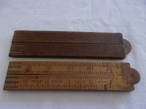3 Vintage folding carpenters rulers for 1 bid