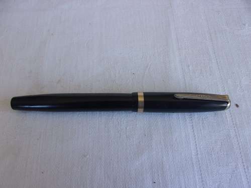 Vintage Parker Duofold gold filled button filler fountain pen