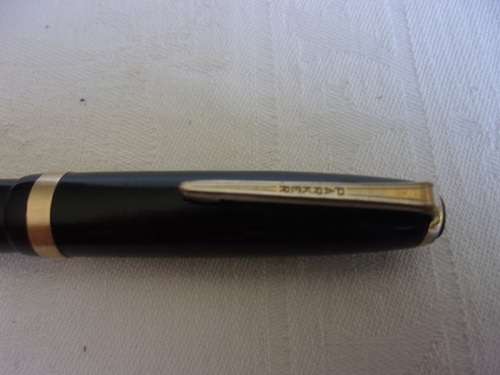 Vintage Parker Duofold gold filled button filler fountain pen