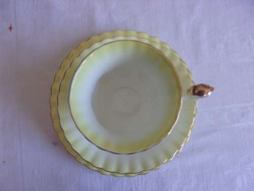 Vintage Royal Albert "Rainbow" cake plate, creamer & 2 trios for 1 bid