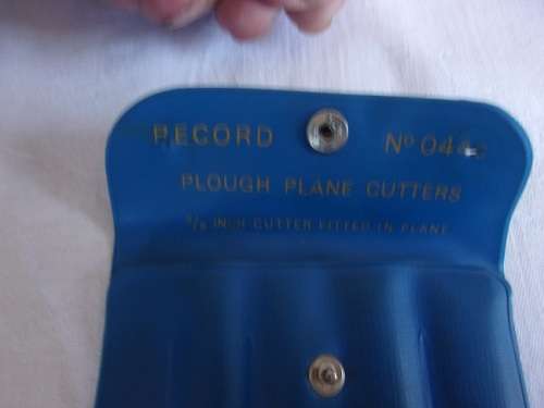 Vintage Record No. 044C Plough Plane with cutters & original box