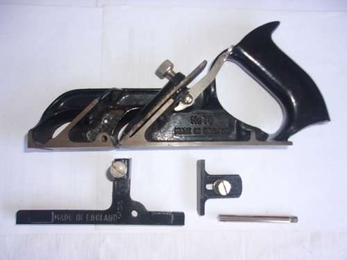 Vintage Stanley No. 78 duplex rabbet plane with fence & depth gauge in box