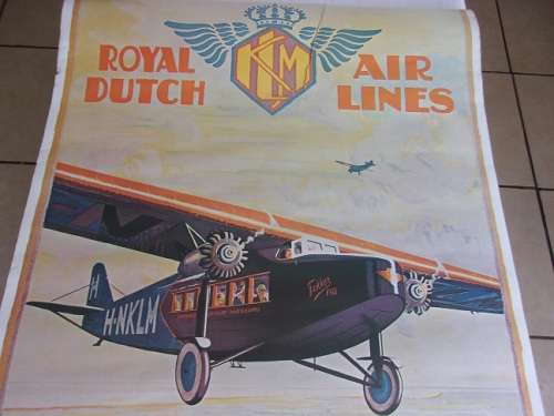 Vintage KLM and CP Air posters for restoration - 1 bid for both
