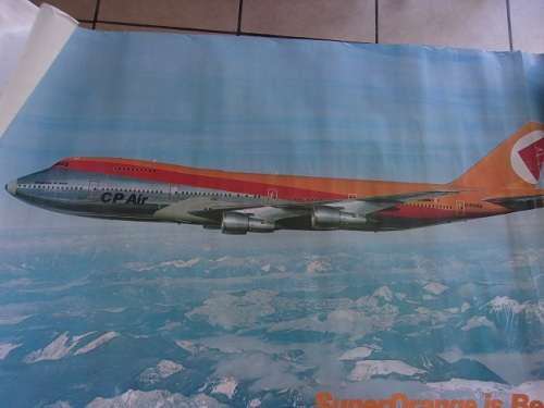 Vintage KLM and CP Air posters for restoration - 1 bid for both