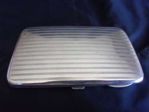 Antique Sterling silver cigarette case - 168,6g