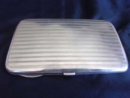 Antique Sterling silver cigarette case - 168,6g