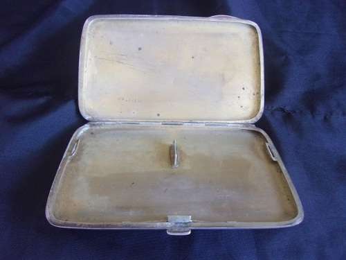 Antique Sterling silver cigarette case - 168,6g