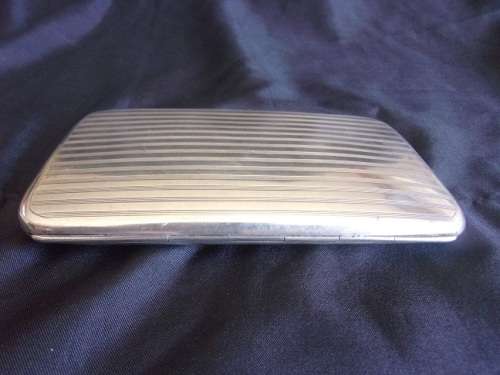 Antique Sterling silver cigarette case - 168,6g