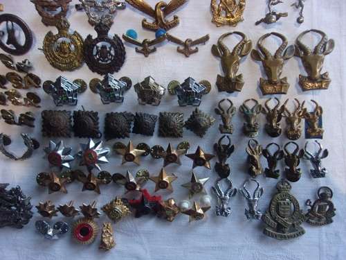 Huge lot of 148 antique/ vintage military badges for 1 bid