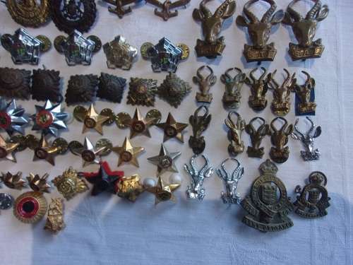 Huge lot of 148 antique/ vintage military badges for 1 bid