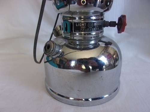 Vintage Light Brand kerosene pressure lantern for restoration - 350CP