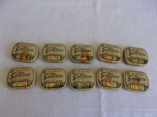 Lot of 10 tins of Gallotone, 1 tin of Golden Pyramid & 1 packet of Trek gramophone needles
