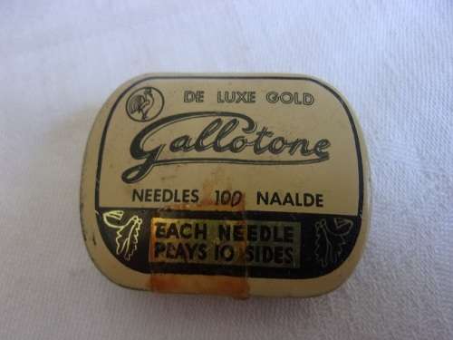 Lot of 10 tins of Gallotone, 1 tin of Golden Pyramid & 1 packet of Trek gramophone needles