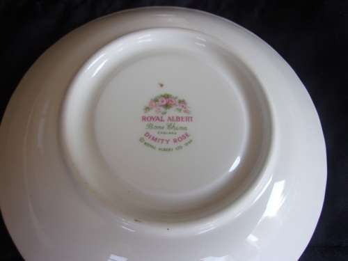Vintage Royal Albert Dimity Rose tea trio