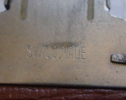 Vintage Homa brown leather briefcase - made in Switzerland