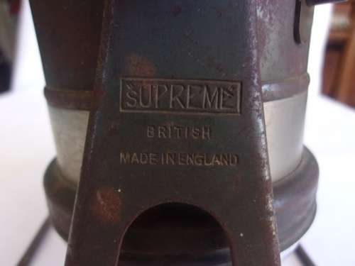 Vintage "Supreme" camping light for restoration - British Made in England