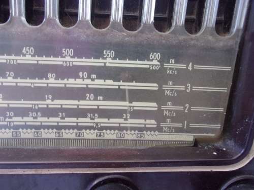 Vintage Philips BV 416 A art deco valve radio - not tested