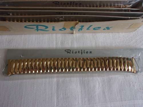 2 Boxes of men's new/ vintage Ristflex watch straps - 12 straps per box
