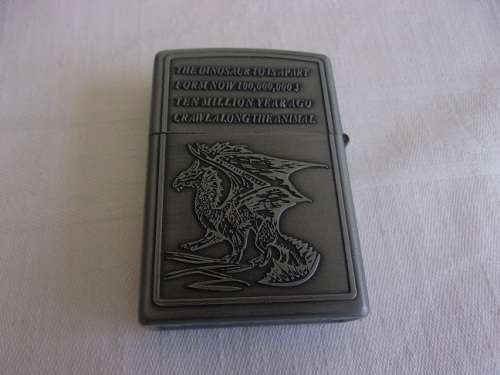Boxed Smoking Set of 4 Jiantai fuel cigarette lighters - dinosaur theme