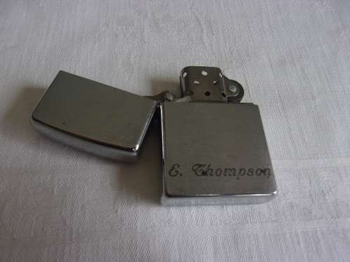 Vintage Zippo brushed steel lighter - Friends Forever