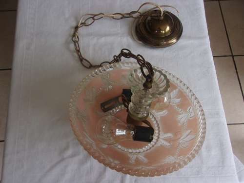 Vintage chandelier made by the International Brotherhood of Electric Workers - USA