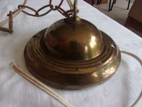 Vintage chandelier made by the International Brotherhood of Electric Workers - USA