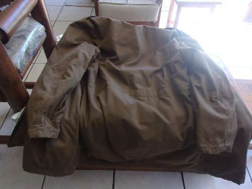 Vintage SADF nutria Warm Coat `Aapjas` with inner fleece - Large