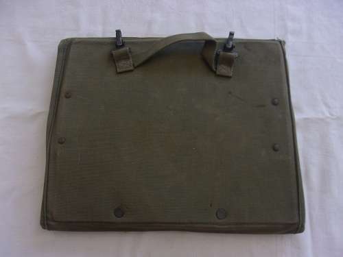 Vintage SADF canvas map and document case