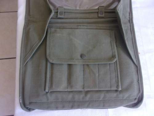 Vintage SADF canvas map and document case